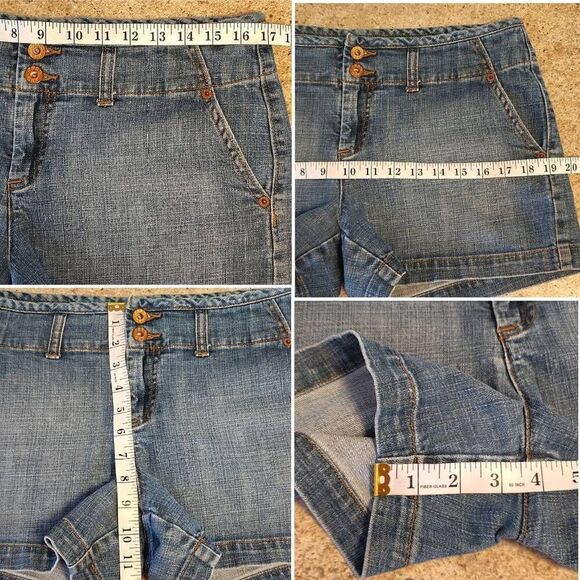 Y2K 2008 GAP Distressed Midwaist 3.5" Inseam Jean Shorts Size 10 - Picture 11 of 12